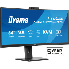 iiyama ProLite XCB3497WQSNPH-B1 monitor de ecrã 86,4 cm (34") 3440 x 1440 pixels UltraWide Quad HD LED Preto