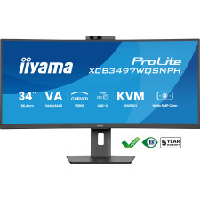 iiyama ProLite XCB3497WQSNPH-B1 monitor de ecrã 86,4 cm (34") 3440 x 1440 pixels UltraWide Quad HD LED Preto