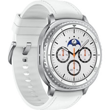 Samsung Galaxy Watch 8 Classic 3,3 cm (1.3") AMOLED 46 mm Digital 438 x 438 pixels Ecrã táctil 4G Prateado Wi-Fi GPS