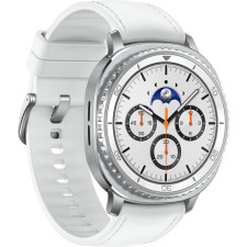 Samsung Galaxy Watch8 Classic 3,3 cm (1.3") AMOLED 46 mm Digital 438 x 438 pixels Ecrã táctil Prateado Wi-Fi GPS