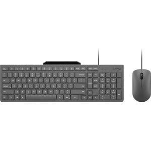 Lenovo GX31R09789 teclado Rato incluído Casa Escritório USB Português Cinzento