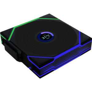 Lian Li Uni Fan TL120 LCD Reverse Blade Wireless Caixa de computador Ventoinha 12 cm Preto 1 unidade(s)
