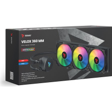 Savio VELOX 360 MM Sistema de Arrefecimento de Computador Processador Refrigerador líquido all-in-one 36 cm Preto 1 unidade(s)