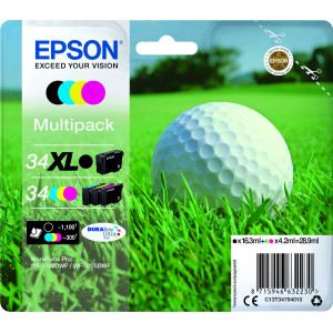 Epson Golf ball C13T34794010 tinteiro 1 unidade(s) Original Rendimento alto (XL) Preto, Ciano, Magenta, Amarelo