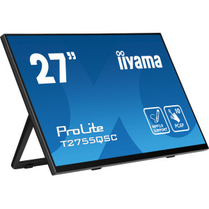 iiyama ProLite T2755QSC-B1 monitor de ecrã 68,6 cm (27") 2560 x 1440 pixels Quad HD LCD Ecrã táctil Preto