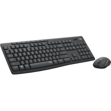 Logitech MK295 Silent Wireless Combo teclado Rato incluído Escritório RF Wireless Português Grafite