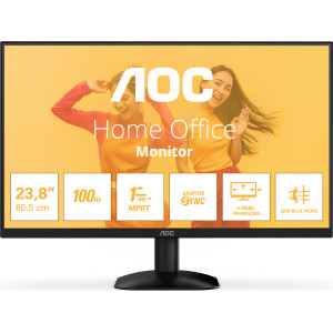 AOC B3 24B35HM2 monitor de ecrã 60,5 cm (23.8") 1920 x 1080 pixels Full HD LED Preto