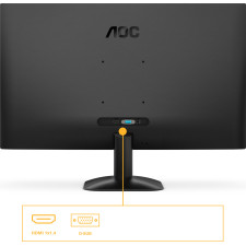 AOC B3 24B35HM2 monitor de ecrã 60,5 cm (23.8") 1920 x 1080 pixels Full HD LED Preto