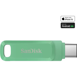 SanDisk Ultra Dual Drive Go unidade de memória USB 1 TB USB Type-C 3.2 Gen 1 (3.1 Gen 1) Verde