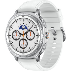 Samsung Galaxy Watch 8 Classic 3,3 cm (1.3") AMOLED 46 mm Digital 438 x 438 pixels Ecrã táctil 4G Prateado Wi-Fi GPS