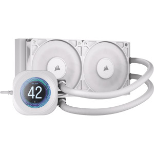 Corsair Nautilus 240 RS LCD Processador Refrigerador líquido all-in-one 12 cm Branco 1 unidade(s)