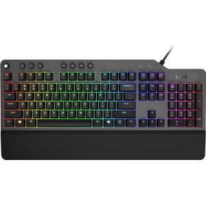 Lenovo Legion K500 teclado Jogos USB Português Preto, Cinzento
