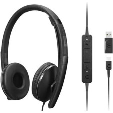 Lenovo 4XD1M45627 auscultador Auscultadores Com fios Fita de cabeça USB Type-C Preto