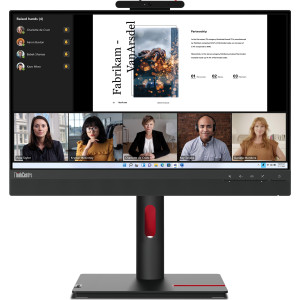 Lenovo ThinkCentre Tiny-In-One 22 Gen 5 LED display 54,6 cm (21.5") 1920 x 1080 pixels Full HD Ecrã táctil Preto