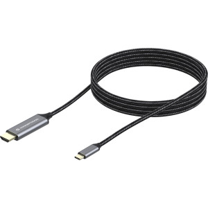 Conceptronic ABBY10G adaptador de cabo de vídeo 2 m USB Type-C HDMI Cinzento