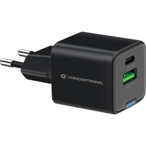 Conceptronic ALTHEA15B carregador de dispositivos móveis Universal Preto AC Carregamento rápido Interior