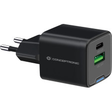 Conceptronic ALTHEA15B carregador de dispositivos móveis Universal Preto AC Carregamento rápido Interior