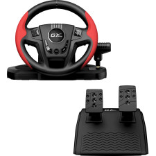Genius SpeedMaster Preto, Vermelho USB Volante + Pedais PC, PlayStation 4, Playstation 3