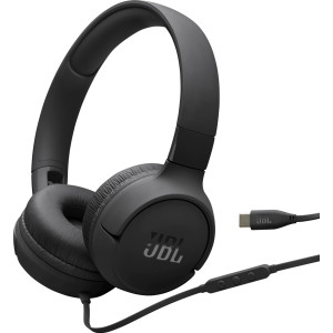 JBL Tune 520C USB-C Auscultadores Com fios Fita de cabeça Chamadas Música USB Type-C Preto