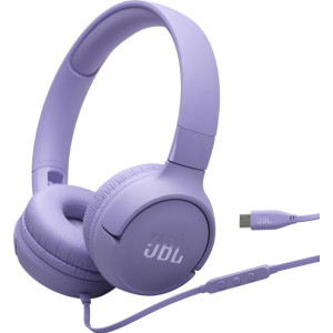 JBL Tune 520C USB-C Auscultadores Com fios Fita de cabeça Chamadas Música USB Type-C Lilás