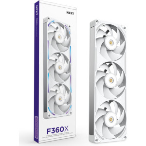 NZXT F360X Caixa de computador Ventoinha 12 cm Branco 1 unidade(s)