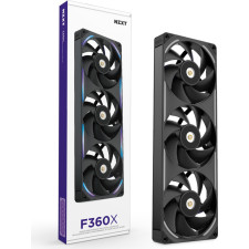 NZXT F360X Caixa de computador Ventoinha 12 cm Preto 1 unidade(s)