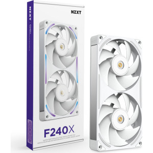NZXT F240X Caixa de computador Ventoinha 12 cm Branco 1 unidade(s)