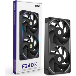 NZXT F240X Caixa de computador Ventoinha 12 cm Preto 1 unidade(s)