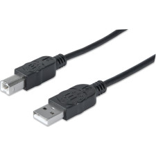 Manhattan 333382 cabo USB USB 2.0 3 m USB A USB B Preto