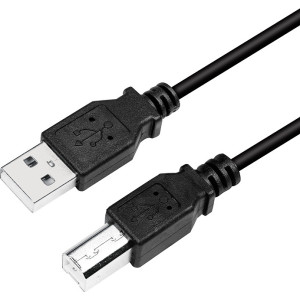 LogiLink CU0007B cabo USB USB 2.0 2 m USB A USB B Preto