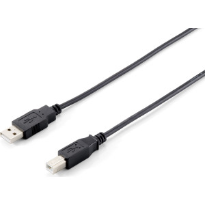 Equip 128863 Cabo USB 2.0 Tipo A para Tipo B, 1,0 m , Preto