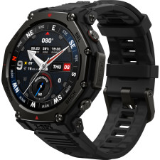 Amazfit T-rex 3 Pro 3,35 cm (1.32") AMOLED 44 mm Digital 466 x 466 pixels Ecrã táctil Preto Wi-Fi GPS