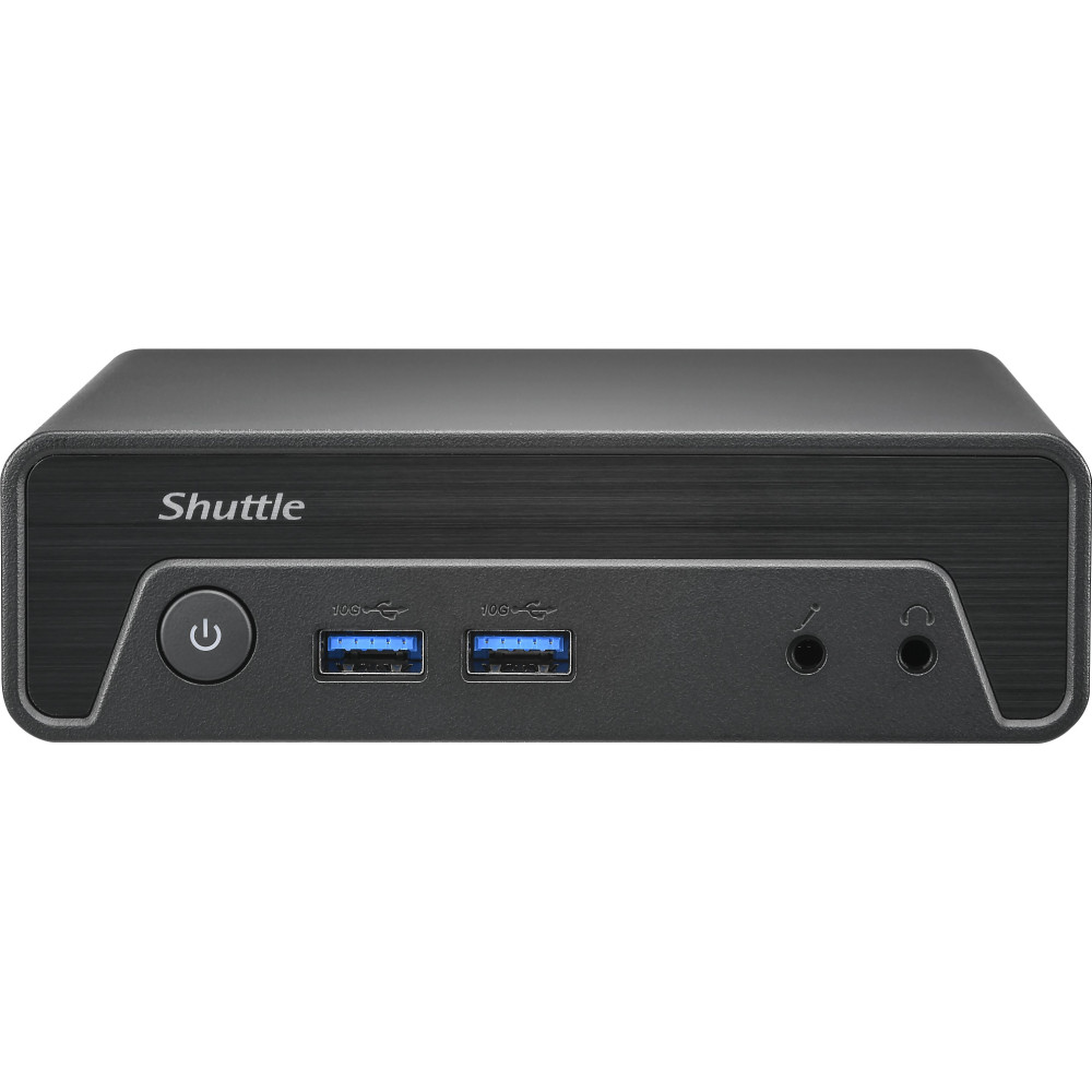 Shuttle Nano PC NE10N PC de 0,6L Preto N100 Intel SoC Shuttle Nano PC NE10N PC de 0,6L Preto N100 Intel SoC