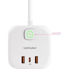 Nanocable 10.37.0011 extensão elétrica 1,4 m 3 tomada(s) CA Branco