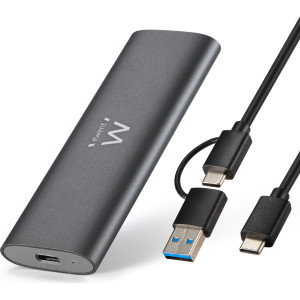 Ewent EW7061 Caixa para Discos Rígidos Compartimento SSD Cinzento Escuro