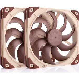 Noctua NF-A14X25 G2 PWM SX2-PP Sistema de Arrefecimento de Computador Caixa de computador Ventoinha 14 cm Bege 2 unidade(s)