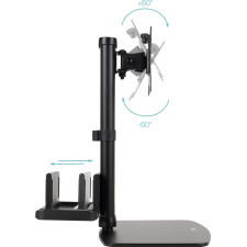 TooQ DB1128TN-B montagem e suporte para monitores 68,6 cm (27") Secretária Preto