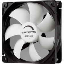 Tacens Aura II 12cm Caixa de computador Ventoinha Preto, Branco