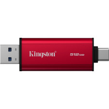Kingston Technology Dual Portable 512 GB USB Type-A   USB Type-C 3.2 Gen 2 (3.1 Gen 2) Preto, Vermelho