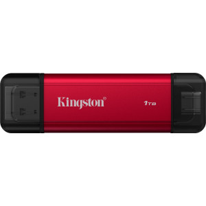 Kingston Technology Dual Portable 1 TB USB Type-A   USB Type-C 3.2 Gen 2 (3.1 Gen 2) Preto, Vermelho