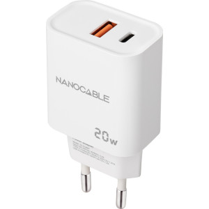 Nanocable 10.10.2007 carregador de dispositivos móveis Universal Branco AC Carregamento rápido Interior
