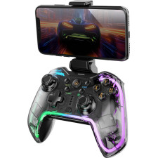 Mars Gaming MGP-BT2 Preto, Transparente Bluetooth USB Gamepad Analógico   Digital Android, Nintendo Switch, Nintendo Switch 2,