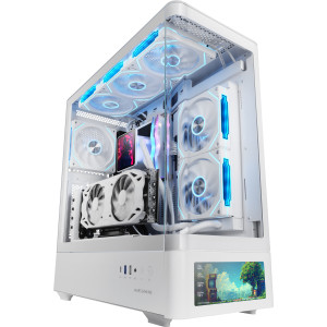 Mars Gaming MCLCDPROW caixa para computador Midi Tower Branco