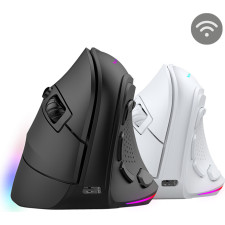 Mars Gaming MMSK rato Jogos Mão direita RF Wireless + Bluetooth Ótico 8400 DPI