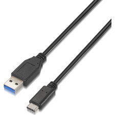 AISENS A107-0060 cabo USB USB 3.2 Gen 2 (3.1 Gen 2) 1 m USB A USB C Preto