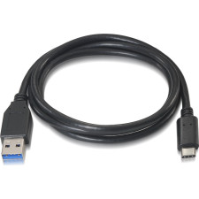 AISENS A107-0060 cabo USB USB 3.2 Gen 2 (3.1 Gen 2) 1 m USB A USB C Preto