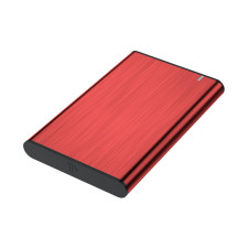 AISENS ASE-2525RED Caixa para Discos Rígidos Compartimento SSD Vermelho 2.5"