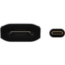 AISENS A109-0690 adaptador de cabo de vídeo 0,15 m USB Type-C DisplayPort Preto