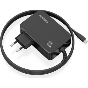 AISENS ASCH-1PD90WL034-BK carregador de dispositivos móveis Universal Preto AC Interior