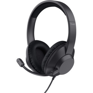 Trust Ayda Max Auscultadores Com fios Fita de cabeça Chamadas Música USB Type-C   USB Type-A Preto
